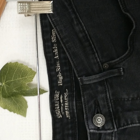 Levi's Strauss Signature High Rise Ankle Slim Size 32 Size 14 - Picture 6 of 10